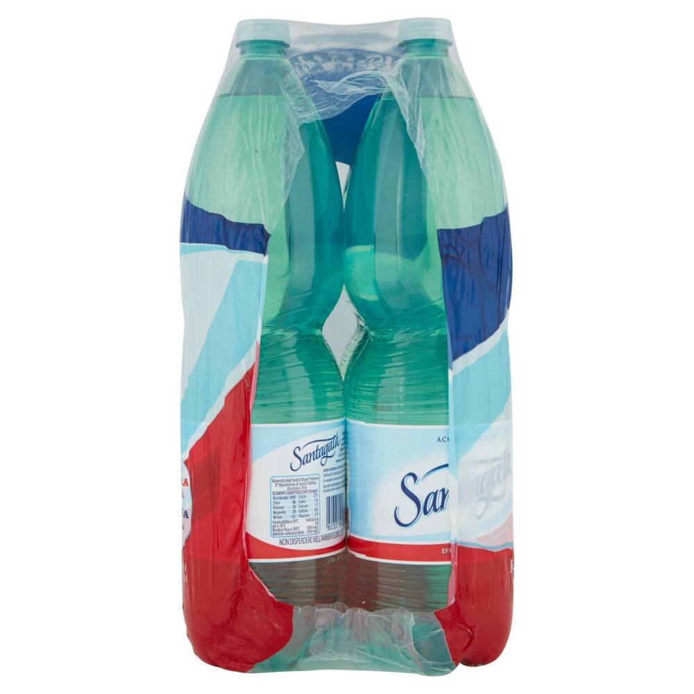 Santagata Acqua Minerale Naturale Effervescente Naturale 6 x 1,5 L