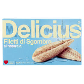 Delicius Filetti di Sgombro al naturale 125 g