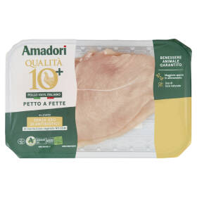Amadori Qualità 10+ Petto di Pollo a Fette 0,250 kg