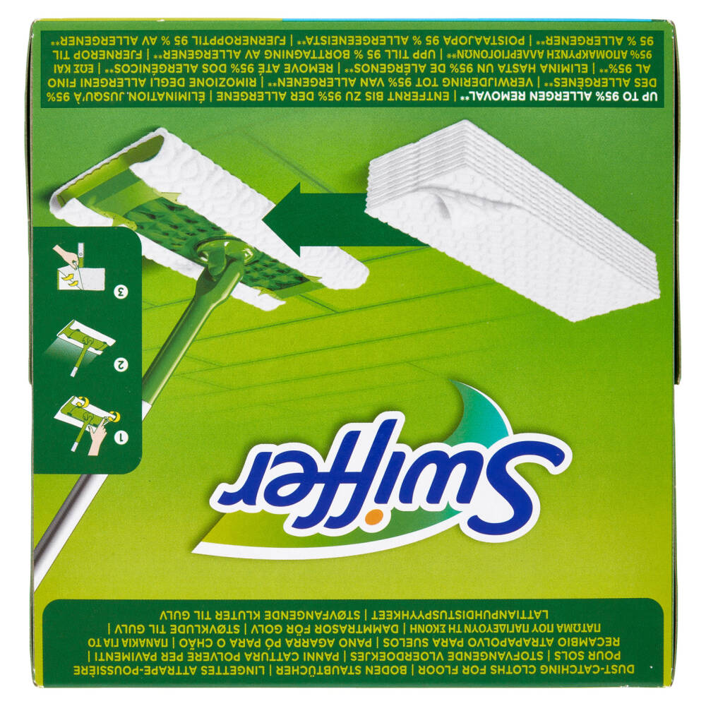 Swiffer Panni Cattura Polvere Dry – 32 Pezzi, Efficaci E Pratici