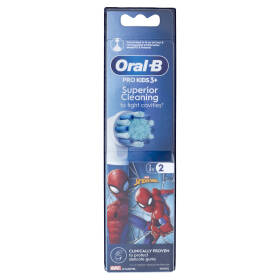 Oral-B Testine di Ricambio per Spazzolino Elettrico Marvel Spider-Man 2 pz
