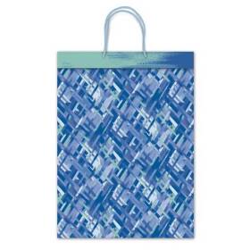 Shopper di carta fantasie arte e colore cm 20,5x11,5x26 h