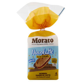 Morato Nuvolatte ai 7 cereali Morbidi Panini al Latte 6 x 40 g