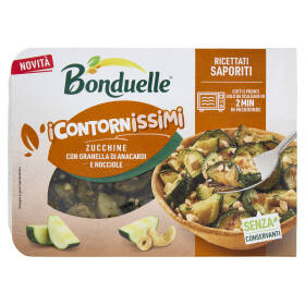 Bonduelle i Contornissimi Ricettati Saporiti Zucchine con Granella di Anacardi e Nocciole 220 g