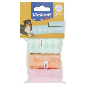 Vitakraft Care Dispenser con sacchetti raccogli feci (2x20 pz) 1 pz