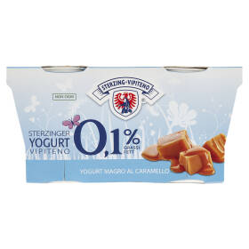 Sterzing Vipiteno 0,1% Grassi Yogurt Magro al Caramello 2 x 125 g