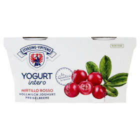 Sterzing Vipiteno Yogurt intero Mirtillo Rosso 2 x 125 g