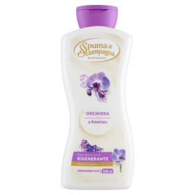 Spuma di Sciampagna Benessere Bagnodoccia crema Rigenerante Orchidea e Ametista 500 ml