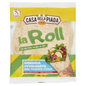 Casa della Piada la Roll con olio extra vergine di oliva 3 Roll 330 g