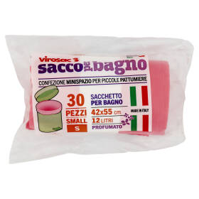 virosac sacco per bagno Sacchetto per Bagno 42x55 cm 12 Litri Small S 30 pz