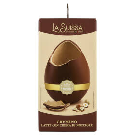 La Suissa Uovo Cremino Latte con Crema di Nocciole 350 g