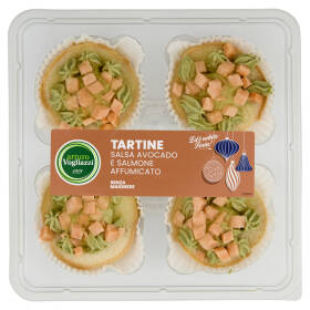 arturo Vogliazzi Tartine Salsa Avocado e Salmone Affumicato 150 g