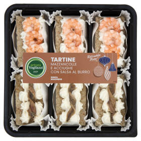 arturo Vogliazzi Tartine Mazzancolle e Acciughe con Salsa al Burro 230 g