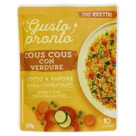 Gusto pronto Cous Cous con Verdure 220 g