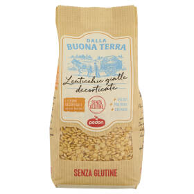 Dalla Buona Terra pedon Senza Glutine Lenticchie gialle decorticate 350 g