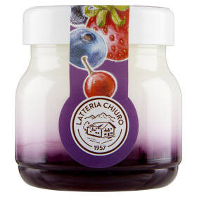 AlpiYò Yogurt di Valtellina Intero con confettura extra di Frutti di Bosco 125 g
