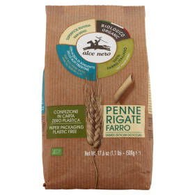 alce nero Penne Rigate Farro 500 g