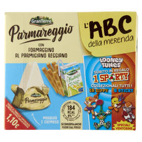 Parmareggio l'ABC della merenda con Formaggino al Parmigiano Reggiano