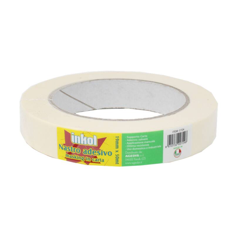 Nastro adesivo masking in carta 1,9cm x 50mt