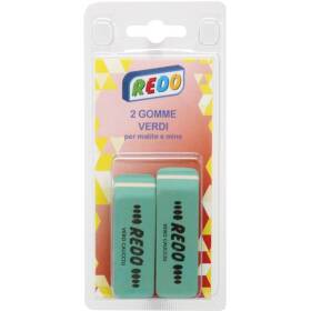 Gomma per cancellare verdi per matite e mine 2pz