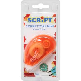 Correttore script minimouse a nastro 5mm x 6mt