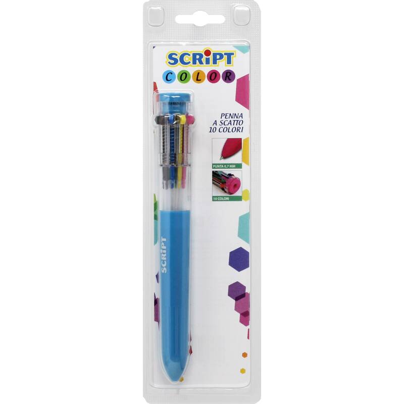 Penna a scatto a 10 colori