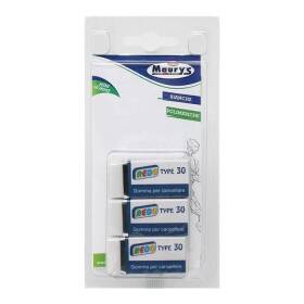 Maury's blister 3 gomme mini bianche