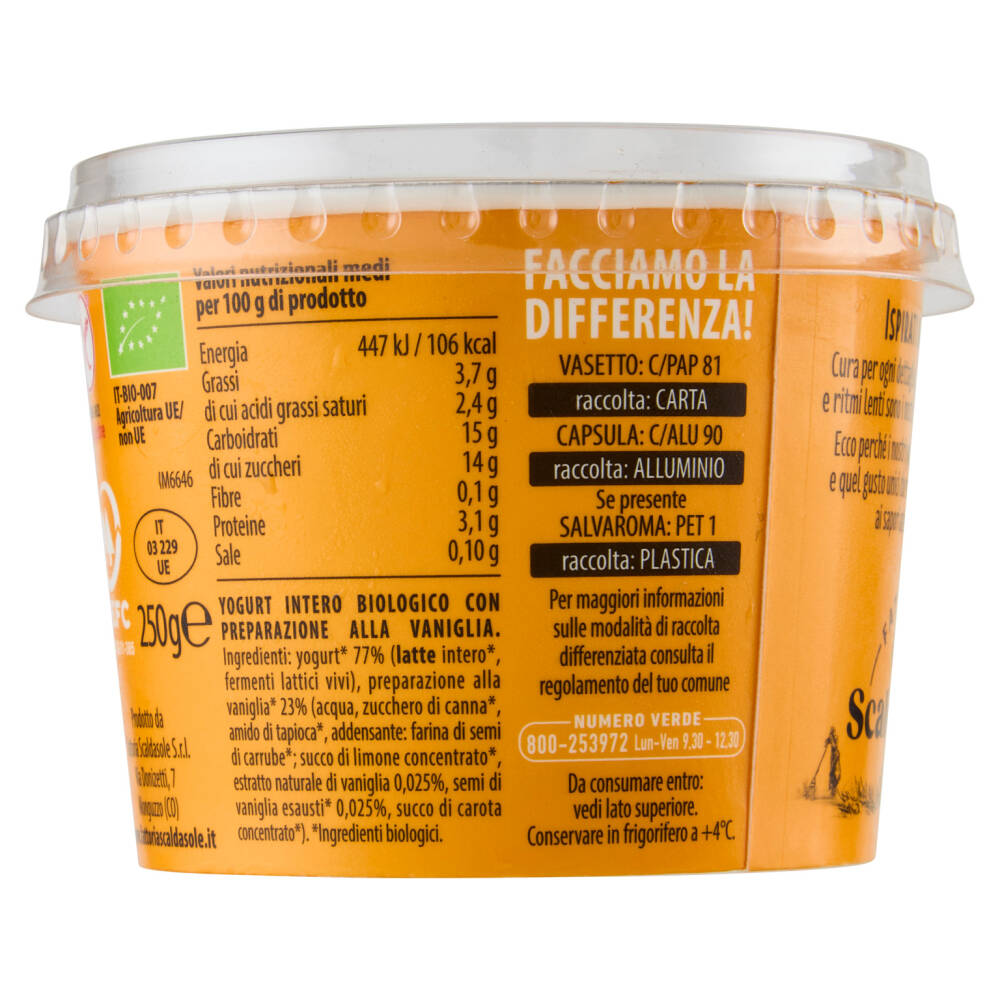 Scaldasole Vaniglia del Madagascar Yogurt Bio 250 g NonPesa.it