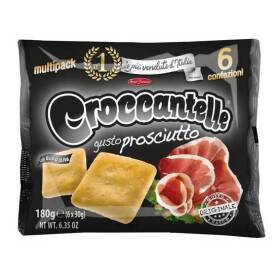 Croccantelle snack multipack gusto prosciutto 6x30g, 180g