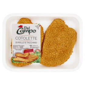 Del Campo Cotolette di Pollo e Tacchino 0,220 kg