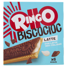Ringo Snack Biscocioc con Latte Italiano 6 porzioni 162g