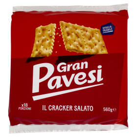 Gran Pavesi il Cracker Salato con Grano 100% italiano 560g