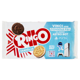 Ringo Vaniglia Biscotti Farciti con Crema Vaniglia Snack Merenda 6 porzioni, 330g