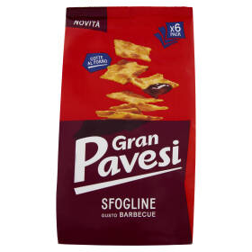 Gran Pavesi  Sfogline Gusto Barbecue Snack Cotte al Forno 6 Pacchetti 180g