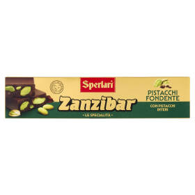 Sperlari Zanzibar le Specialità Pistacchi Fondente con Pistacchi Interi 200 g