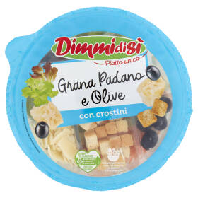 DimmidiSì Piatto unico Grana Padano e Olive con crostini 120 g