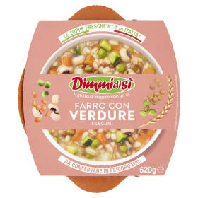 DimmidiSì Farro con Verdure e Legumi 620 g