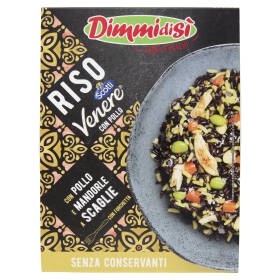 DimmidiSì Piatti Freschi Riso Venere con Pollo e Mandorle a Scaglie 200 g