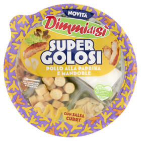 DimmidiSì Super Golosi Pollo alla Paprika e Mandorle con Salsa Curry 130 g