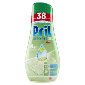 Pril All in 1 Gel Green 608ml ProNature 38 lav.