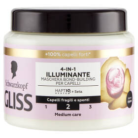 Gliss 4-in-1 Illuminante Maschera Bond-Building per Capelli 400 ml