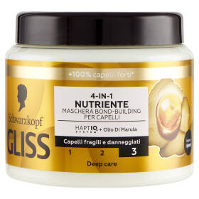 Gliss 4-in-1 Nutriente Maschera Bond-Building per Capelli 400 ml