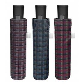 Perletti ombrello uomo mini automatico scozzese bacchette da 56cm