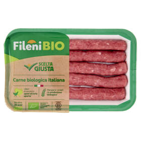Fileni Bio Salsiccia con Pollo e Tacchino Biologica 0,300 kg