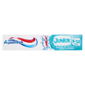 Aquafresh Junior dentifricio bambini igiene dentale denti sani e forti dai 6 anni 75 ml