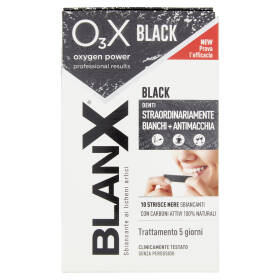 Blanx O₃X oxygen power Black Strisce Nere Sbiancanti 10 pz