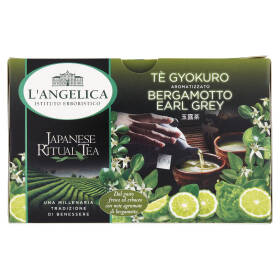 L'Angelica Japanese Ritual Tea Tè Gyokuro Aromatizzato Bergamotto Earl Grey 15 Filtri 22,5 g