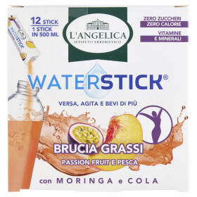 L'Angelica Waterstick Brucia Grassi Passion Fruit e Pesca 12 x 2 g