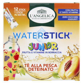 L'Angelica Waterstick Junior Tè alla Pesca Deteinato 12 x 2 g