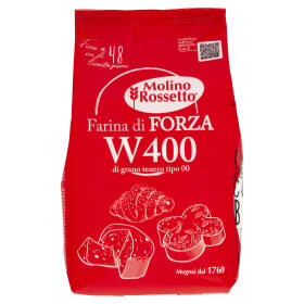 Molino Rossetto Farina di Forza W400 di grano tenero tipo 00 1 Kg